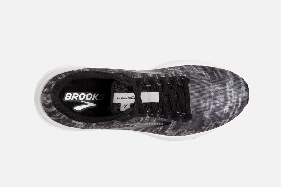 Brooks Launch 7 Road Running Shoes - Womens - Black/Grey/White - VP5379081